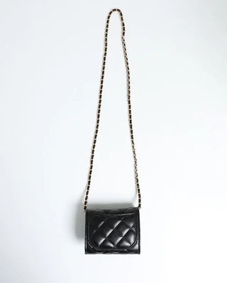 Quilted mini shoulder bag