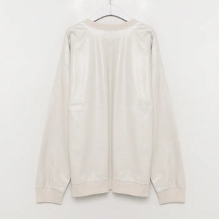 Leather glossy sweatshirt