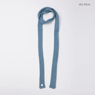 Layered knit scarf