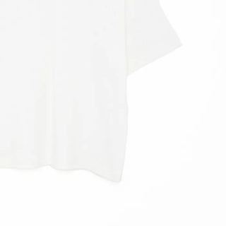 Heart-punched short-sleeved T-shirt