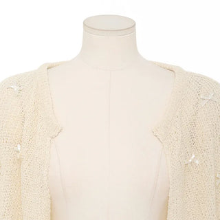 Ribbon detail knit bolero