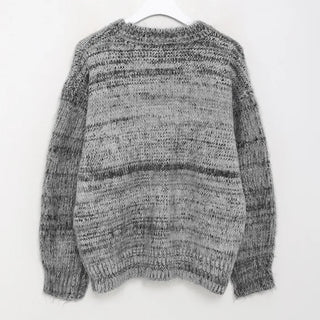 Two-tone brushed knit