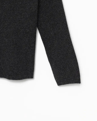 Button-wrap off-shoulder ribbed knit