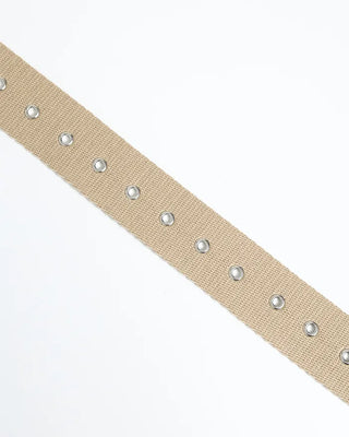Eyelet canvas belt
