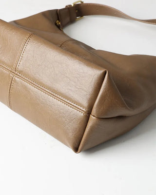 Leather Hobo Shoulder Bag