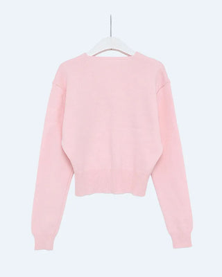 V-neck basic cardigan