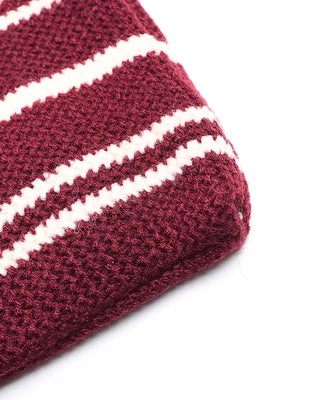 Striped knit bag
