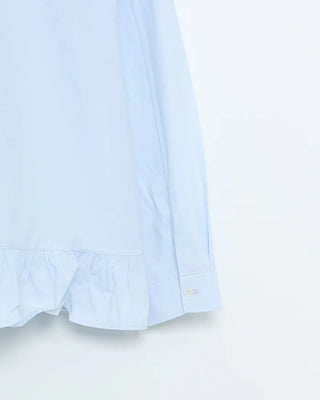 Frilled collar shirt
