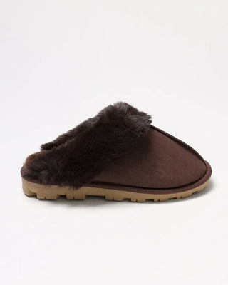 Fur Suede Mules