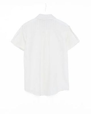 Color striped short-sleeved shirt