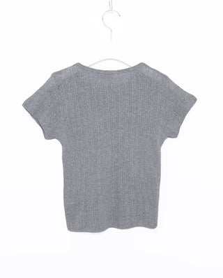 3 French Sleeve Cropped T-Shirt