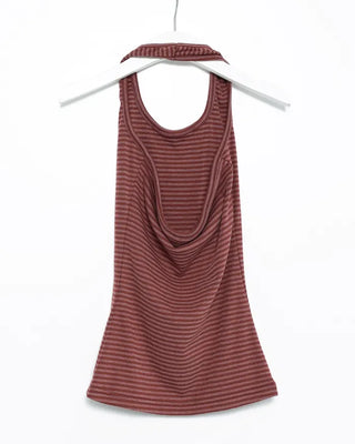 Border halter neck