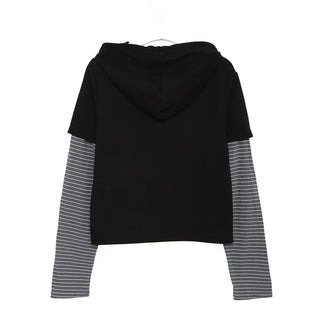 Border Layered Hoodie