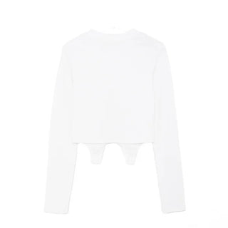 Unbalanced Rib T-shirt