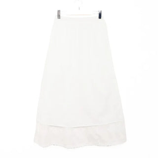 Long skirt with ruffled hem