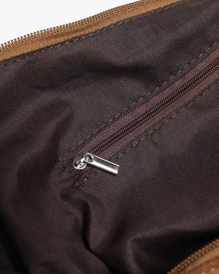 Suede shoulder bag