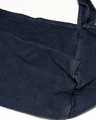 Washed cotton shoulder bag