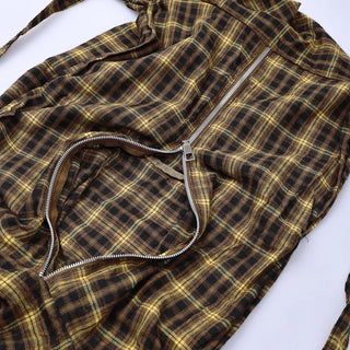 Vintage check shoulder bag