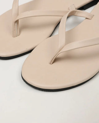 Faux leather beach sandals