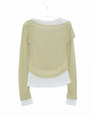 Fake layered T-shirt