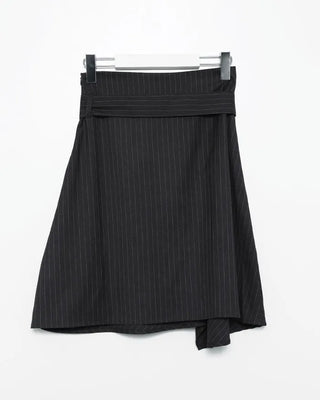 Striped midi skirt
