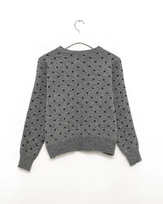Polka Dot Round Cardigan