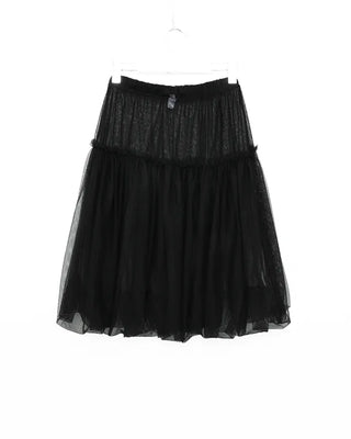 Chiffon midi skirt
