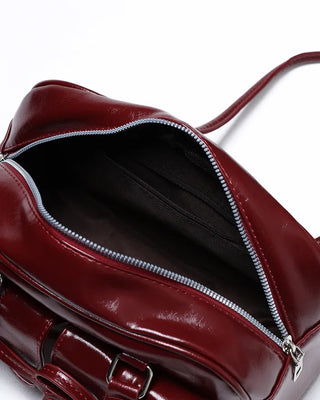 Ribbon Two-Pocket Shoulder Bag