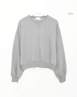 Basic color sweatshirt