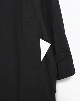 Raglan Shoulder Single Long Trench Coat