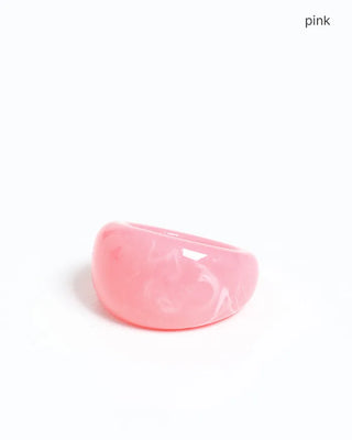 Matte Color Bold Arch Ring