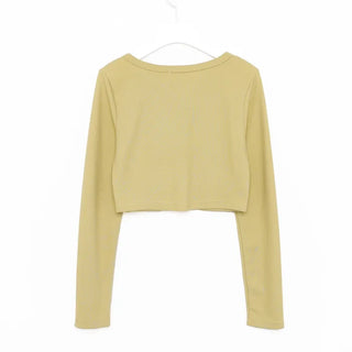 Crop Basic Cardigan