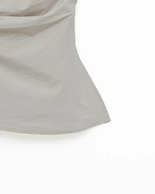 Shirred sleeveless blouse