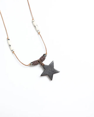 Wood Star Necklace