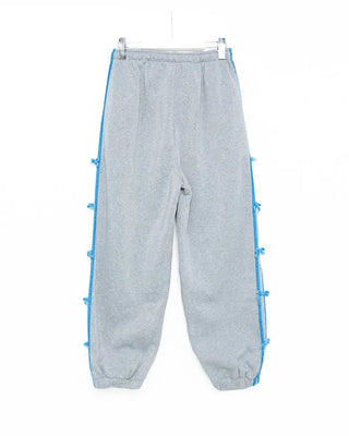 Velvet Ribbon Line Elastic Waist Pants