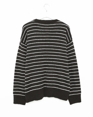 Striped Round Cardigan
