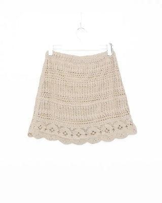 Crochet mini skirt