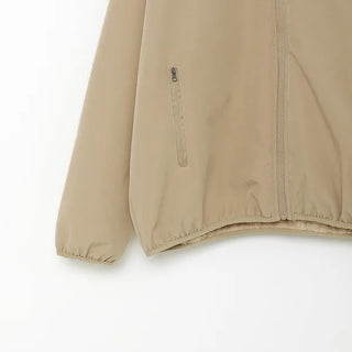 Zip-up nylon boa jacket