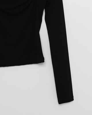 Square Shirring Bolero Style T-Shirt