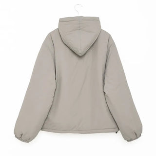 Simple Hooded Padded Jacket