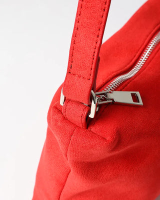 Suede shoulder bag
