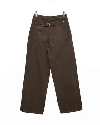 Cargo wide cotton pants