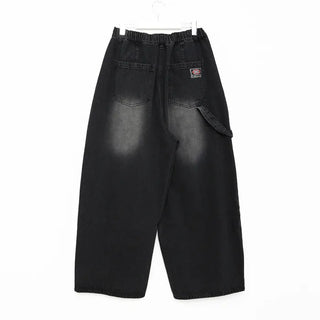 (Unisex) Washed Banded Denim Pants