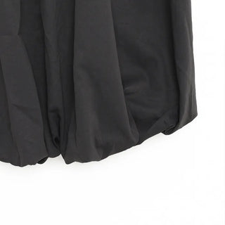 Balloon Fit Suede Long Skirt