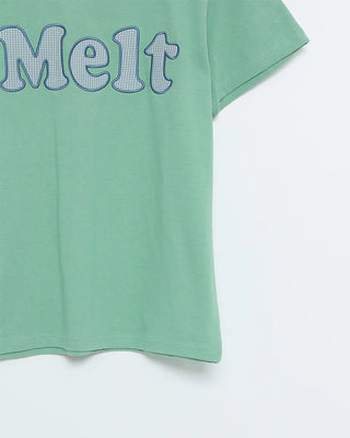 Check Lettering Patch Short Sleeve T-Shirt