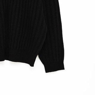 (Unisex) Ribbed Round Knit