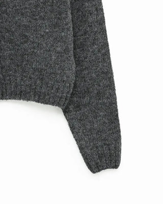 Soft raglan sleeve round neck cardigan