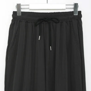 (Unisex) Drawstring Waist Rayon Pants