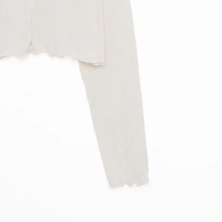 Sheer open cropped cardigan