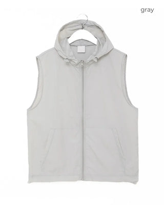 String Hooded Vest